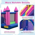 thumbnail image 4 of Gymax Kids Inflatable Bounce Castle 7-in-1 Jumping House w/ Long Slide & 735W Blower, 4 of 9