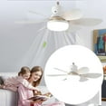 ZAROYEAX Small Ceiling Ceiling Fan Light Silent Strong Wind Infinite Dimming Speed Regulation
