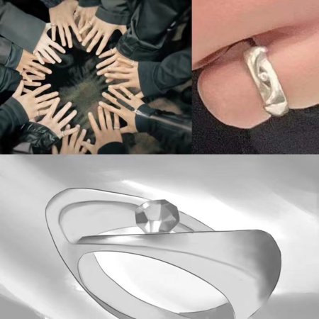 Kpop Idol SEVENTEEN Fashion Ring JOSHUA JUN HOSHI DK MINGYU Team 5th Generation Group Logo Ring