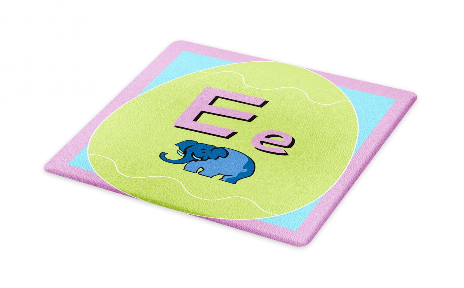 Elephant Cutting Board, Little Cartoon Style Animal ...