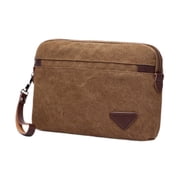 Wxqbjtam Men's Clutch Bag Change Pouch Lightweight Fashion Casual Credit Card Holder Card Coffee