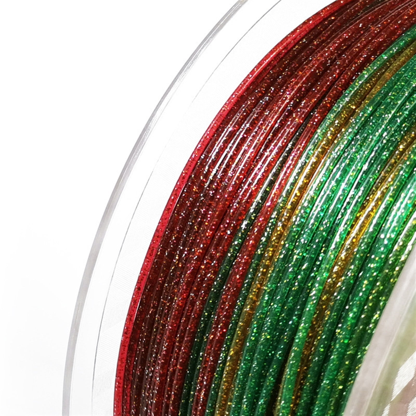 3D Printer Filament Multicolor Glitter Silk 3D Printing PLA Filament 1.75mm 1kg Spool for Most FDM 3D Printer
