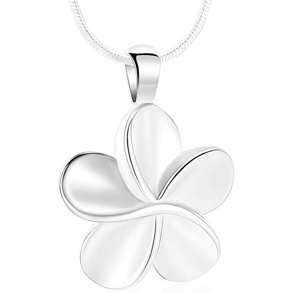 Personalized Flower Cremation Ashes Urn Necklace for Ashes for Women/Men Cremation Jewelry for Ashes with Funnel Filler Memorial Jewelry Gifts for Women