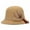 Camel, variant on Women's Adult Vintage Woolen Basin Hat Warm Winter Cloche Cap with Leaf Applique Decor Elegant Fashion Headwear for Outdoor Travel Everyday Casual Apparel