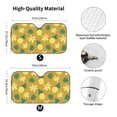 thumbnail image 3 of XMXY Car Sun Shade Windshield, Fruit Pineapple Flowers Exotic Automotive Front Window Sun Visor for Cars SUV Trucks, Medium Size, 3 of 8