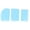 Blue, variant on YAHHU 3-Piece Plastic Cake Cream Scraper Set, Dough Pastry Cutter and Icing Smoother for DIY Kitchen Baking, Green (4.7 in / 12 cm)