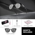 thumbnail image 3 of Oakley OO9242 HSTN Round Shaped Non-Polarized Sunglasses for Men - Includes Official Eyewear Kit - Matte Black Frame with Prizm Black Lens, 3 of 7