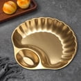 thumbnail image 5 of Homelife Stainless Steel Snack Tray Set with Dipping Bowl Fine Polished Design Sandwich Serving Tray for Sushi Chips Dumplings Salads, 5 of 13
