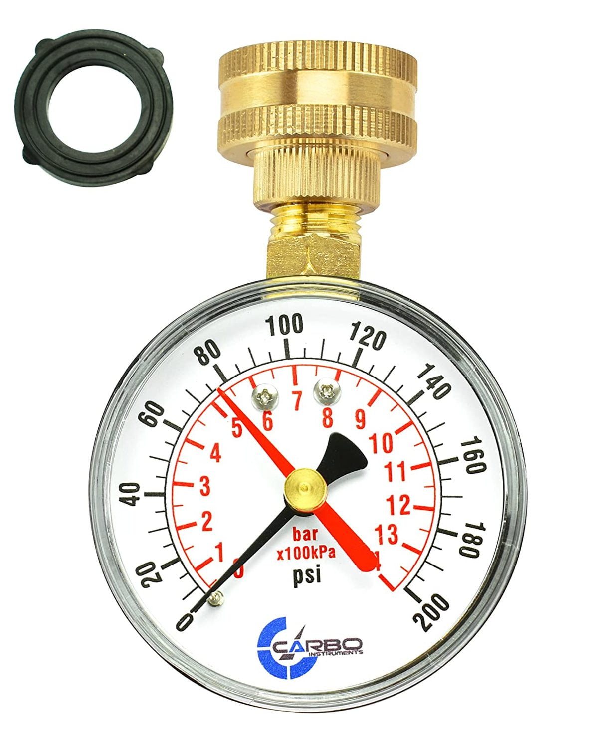 ✔ 0-160psi Silverline MAINS WATER PRESSURE TEST GAUGE Plumbing Tester 0-11bar 