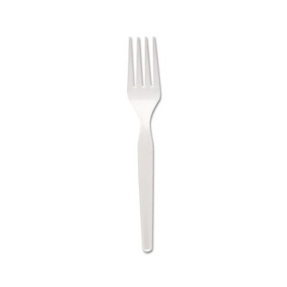 Dixie Medium-Weight Disposable Plastic Forks, FM217, 1,000 Count
