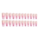 thumbnail image 2 of Seitruly Uñas postizas de ataúd, estilo francés clásico, uñas a presión, cubierta completa, punta de uñas, pegatinas de manicura de viscosidad Arte de uñas tipo 18 Seitruly CE012296-18B, 2 of 6