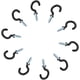 thumbnail image 1 of 10 piezas de soportes de tornillo para colgar en el techo, ganchos de ojo de tornillo, soportes de gancho de copa para estante de gabinete con hombros recubiertos de plástico brillar Electrónica, 1 of 5