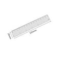 thumbnail image 4 of MasteelfCA 4Pcs Plastic Math Geometry Ruler Set Architects School Supplies (Transparent), 4 of 4
