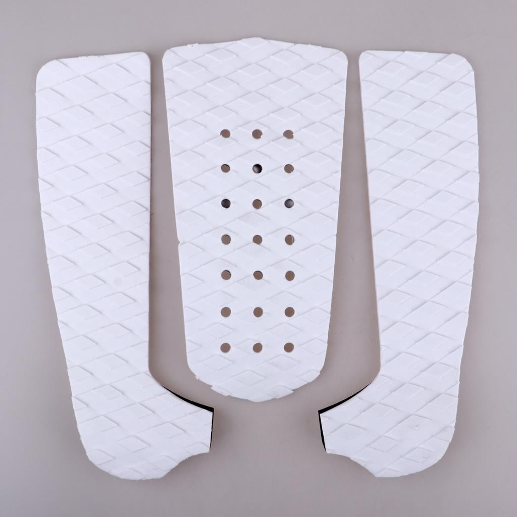 3Pcs Surfboard slip Traction Pad for Surfing and Skimboarding Adhesive Deck Grips for