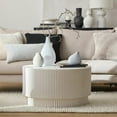 thumbnail image 4 of Bouclair Light Blue Frosted Glass Table Vase, 4 of 8