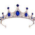 thumbnail image 1 of CIMAXIC Wedding Wedding Crown Bride Crown Rhinestone Crown Birthday Party Tiara Wedding Hair Accessory,5.91"X5.91"X1.97", 1 of 4