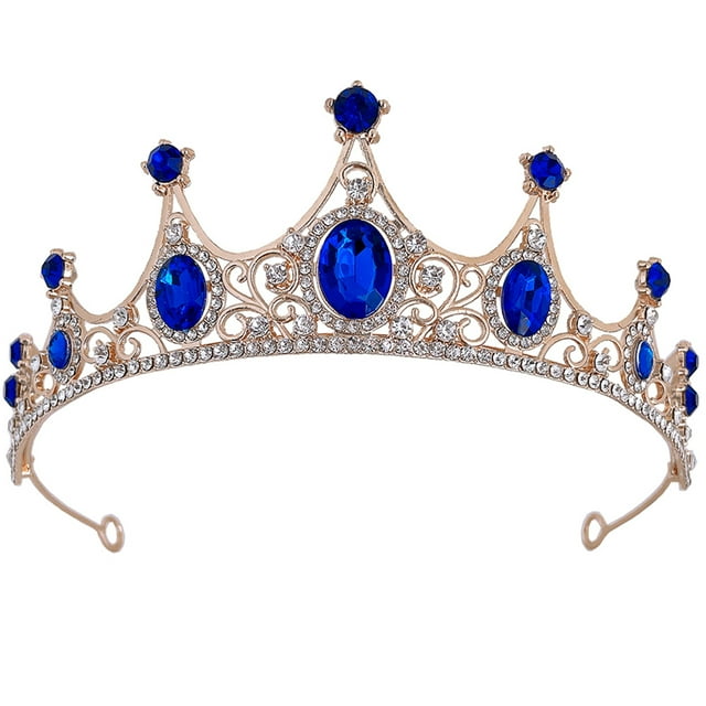 CIMAXIC Wedding Wedding Crown Bride Crown Rhinestone Crown Birthday Party Tiara Wedding Hair Accessory,5.91"X5.91"X1.97"