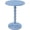 Blue, variant on Palm Beach Spindle Table 17.75" - Traditional Round End Table for Living Room, Turned Solid Wood Side Table, Classic Display Pedestal Table, Blue