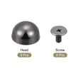 thumbnail image 3 of Unique Bargains Rivets à Vis 12x7mm Tête Ronde Creuse en Cuir Noir Lot de 8, 3 of 5