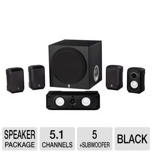Acquiesce In de naam Verspilling Yamaha 5.1 Channel Surround Sound Multimedia Home Theater Speaker System -  Walmart.com