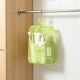 thumbnail image 4 of Hanging Storage Bag for Bathroom or Balcony, Plastic Multi-Functional Rotating Organizer, 22x30 cm, Ventilated Design, Wall-Mounted Space Saver, Light Blue/Pink/White/Green, 4 of 6