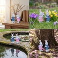 thumbnail image 6 of Miniature Garden Figurines Rabbit Mini Animals Landscape Decorations Resin Garden Statues Mini Accessory Ornaments for Easter Home Kitchen Cake Toppers, 6 of 7