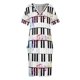thumbnail image 3 of Vestido holgado con bolsillos y estampado de piano Ropa de verano para mujer Vestidos casuales, 3 of 6