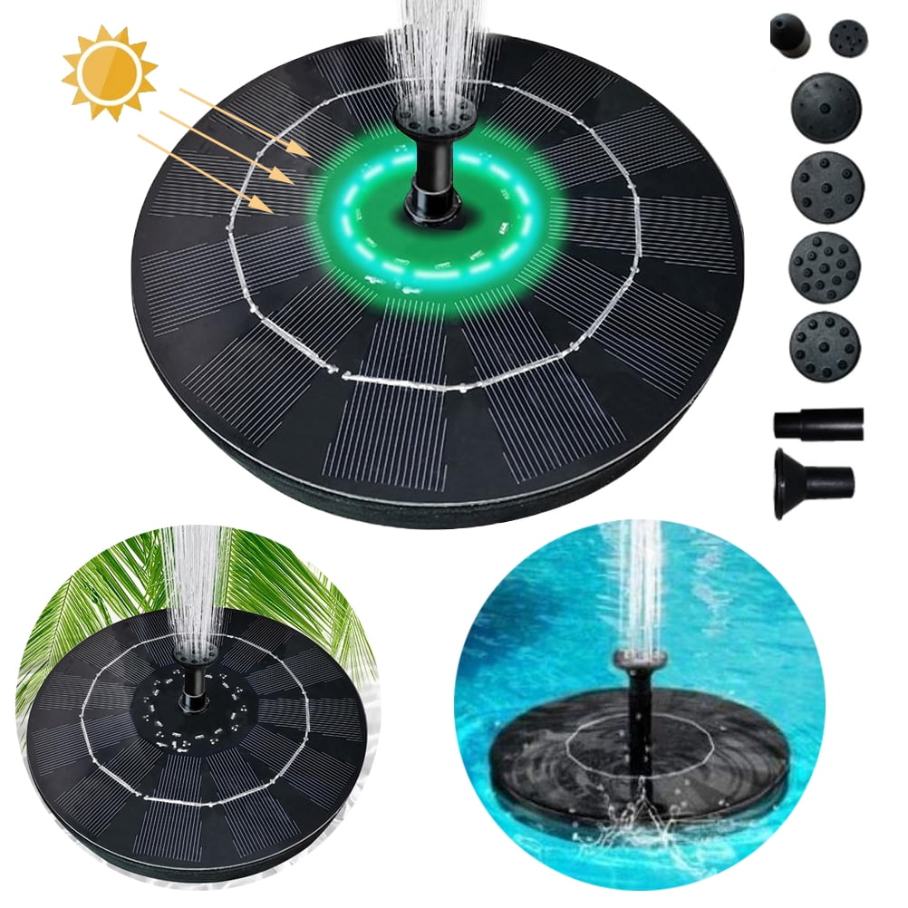 Destyer Solar Fountain Pump, Solar Powered Fountain Pumps, Standing
