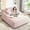 Pink, variant on Chaise Lounge Chair Indoor, 50'' Upholstered Sofa Bed with 2 Throw Pillows, Comfy Lounge Indoor, Sleeper Reading Chair, Oversized Recliner Sofa, Fluffy Couch (Light Pink)