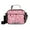 Pink Candy Cane and Strawberry, variant on Insulated Lunch Bag 6L Leak-Proof Lunch Box with Shoulder Strap Multiple Pockets Lunch Tote Red and White Scented Candles Pattern