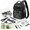 Black Camo, variant on Woodland Camo Fishing Sling Bag with 3500 Tackle Box and Gear Starter Kit