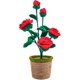 thumbnail image 1 of Flor de ganchillo de punto de rosas tejidas para centro de mesa de decoración del hogar, 1 of 5