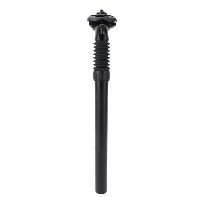 Suspension Tige de Selle, en Alliage d'Aluminium Processus d'Anodisation d'Absorption de Vibration Efficace Double Clou Serrure Amortisseur Post avec Ressort Bobines Caoutchouc Amortisseur