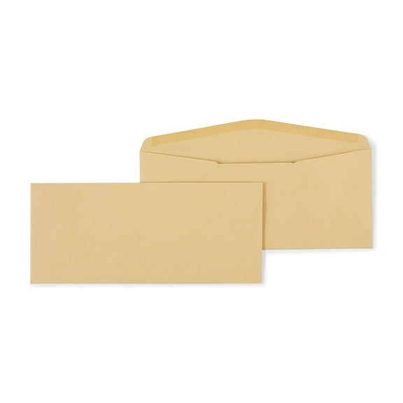 Staples Kraft Gummed Envelopes #11 Brown 500/Box 535153