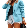 thumbnail image 2 of Womens Suit Coat Jacket Open Front Long Sleeve Work Office Blazer, 2 of 4