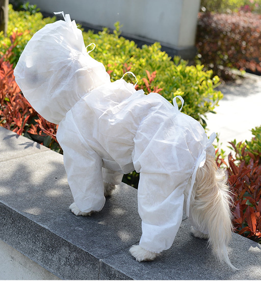 Pet Dog Disposable Protective Suit Coverall Suit Cuffs Outdoor Anti-Dust  Coat - Walmart.com - Walmart.com