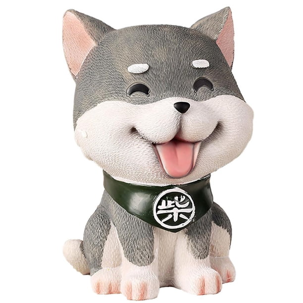 Hucha Shiba Inu De Moda, Material De Resina Ecológico, Hucha, Hucha Bonita, Decoración De Escritorio Para Bebés Y Niños Guardurnaity HA022141-00