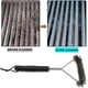 thumbnail image 2 of Compañero de parrilla para barbacoa: fácil de limpiar, uso multipropósito, construcción de acero inoxidable, diseño de 3 lados, cepillo para parrilla para uso en interiores y exteriores, 2 of 5