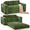Convertible Floor Sofa couch-Green, variant on Convertible Sofa Bed, Asofer Boneless Folding Sleeper Sofa Couch Bed, No Assembly Required for Living Room & Bedroom, Dark gray