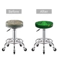 thumbnail image 5 of Kdxio St Patrick's day Stool Covers Round,Stretch Round Bar Stool Covers Washable Bar Stool Cushion Slipcover for 12-15 Inch Chair-14 inch, 5 of 7