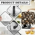 thumbnail image 4 of TSOVTHRID Coffee Cup Bean Print Stand Mixer Cover Dust Cover for Kitchen Mixer Bread Cream Pattern Washable Comfort Polyester Small Appliance Covers with Top Handle Accessories Decor,S, 4 of 7