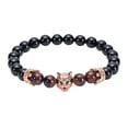 thumbnail image 2 of Brazalete Cabeza de Lobo Negro Refleja Temperamento Más Brazalete Negro Wmkox8yi  sjalhkljlk1602, 2 of 3