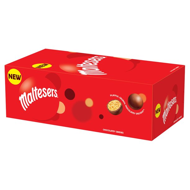 Maltesers, Original Malt Ball Candies, 1.3 Oz, 18 Ct