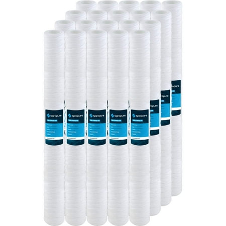 

SpiroPure Replacement for SWC-25-3020 30x2.5 String Wound 20 Micron Sediment Filter (20 Pack)