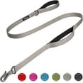 thumbnail image 1 of 5 FT Heavy Duty Dog Leash with 2 Comfortable Padded Handles, Traffic Handle & Advanced Easy Snap Hook, Reflective Walking Lead for Large, Medium & Sm, 1 of 6