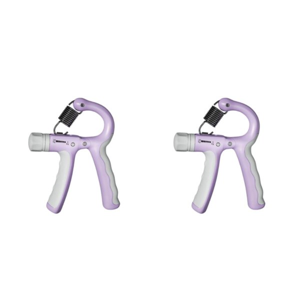 Yuarrent Hand Grip Strengthener for Kids Adjustable Resistance Muscle Training 5-20kg violeta blanco 2Conjunto