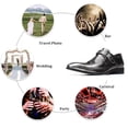 thumbnail image 4 of Men's Formal Oxford Shoes Genuine Leather Monk Strap Business Moccasin Casual Comfortable Slip-On Classic Loafers Gray 8.5 US, 4 of 7