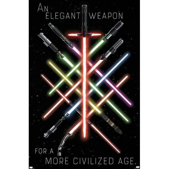 Star Wars - Lightsaber Group Wall Poster, 14.725" x 22.375"