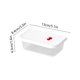 thumbnail image 3 of Caja de almacenamiento de alimentos | Recipientes de plástico transparentes | Microondas y frigorífico | Conservador apilable de verduras y frutas | Tamaños pequeños, medianos y grandes | Marcador, 3 of 9
