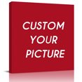 thumbnail image 2 of Pure Red Wall Art Painting on Canvas, Simple Solid Color Canvas Art Home Prints Wall Art Framed Modern Artwork for Living Room Bedroom Wall Decor 12x12in, 2 of 9